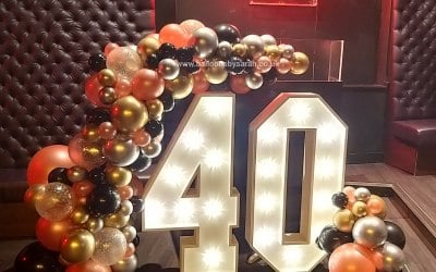 Organic balloon display
