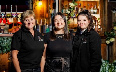 Some of the Walker's Bar team 2021