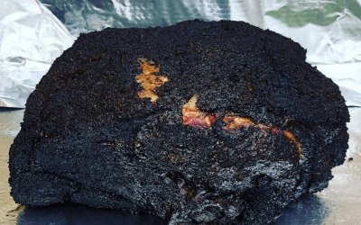 Pork butt...smoked for 14 hours...