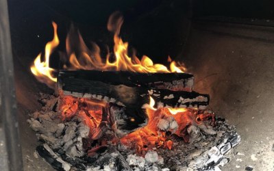 Fires burning nicely...