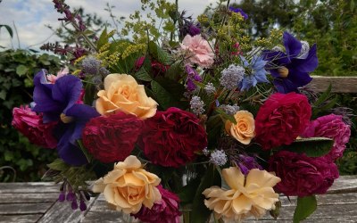 homegrown flowers