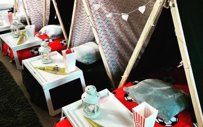 Boys Sleepover Party Set Up