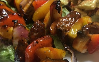 Vegan shish kebab