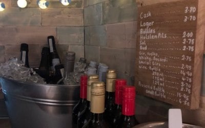 Inside the ale wagon