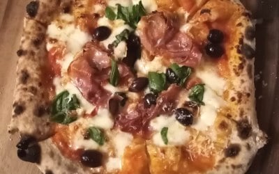 Prosciutto, olives and capers