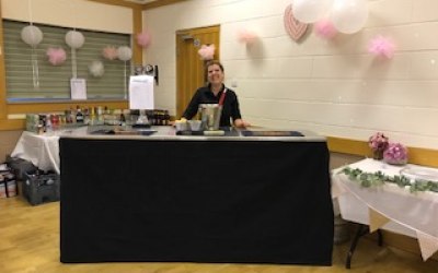 Mobile set up in a village hall