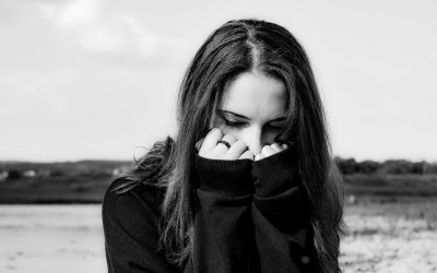 Delightful black and white portrait.