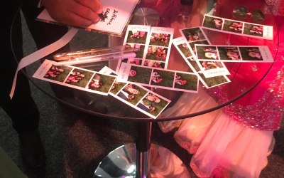 We provide a guest book so guest can leave a copy of their image with a personal message