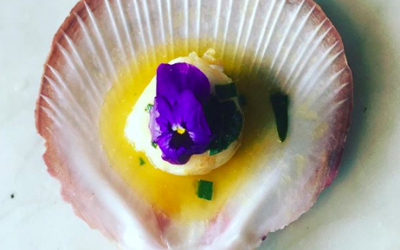 Scallops with lemon butter sauce