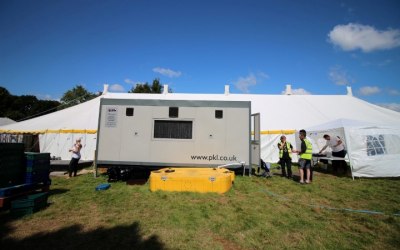 We can help with water and waste services where kitchens are required in a remote site