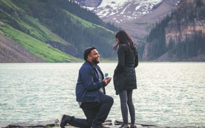 Wedding Proposal @ Lake Louise