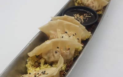 Pork and prawn gyoza
