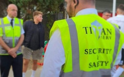 Our event staff covering a local football match