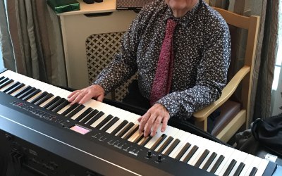With my piano at smaller events