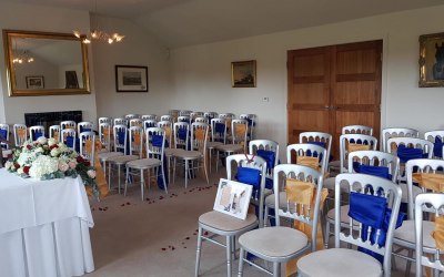 Silk sashes for a wedding