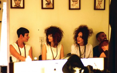 Backstage - Hairstyling show - Vidal Sassoon Salon London