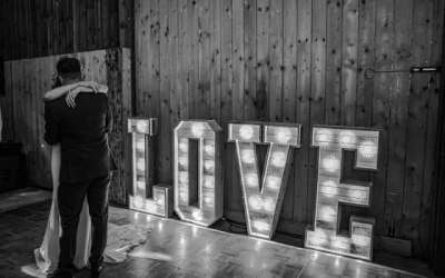 Light up LOVE letters 