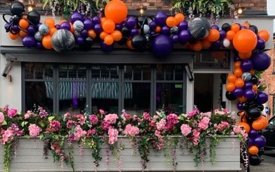Halloween set up for Parea in Alderley Edge