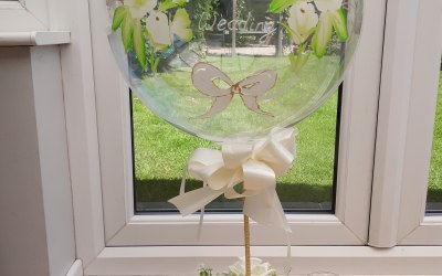 Hand painted wedding balloon