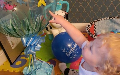 Hand painted themed balloon