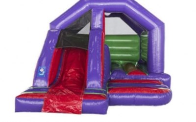 Bouncy castle with slide