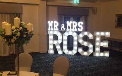 Surname at a wedding 