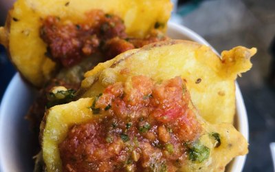 spicy potato fritters