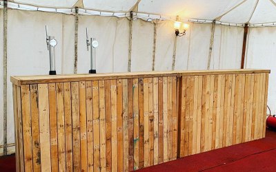 Mobile bar with beer taps 