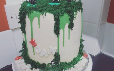 Football drip cake 