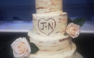 Bark Effect cake