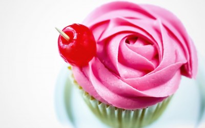 Maraschino Cherry Cupcakes 