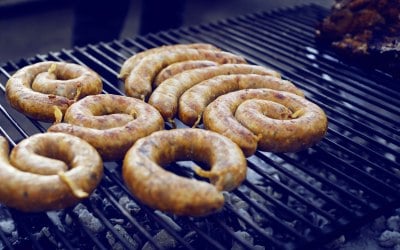 Homemade Thai style sausages 