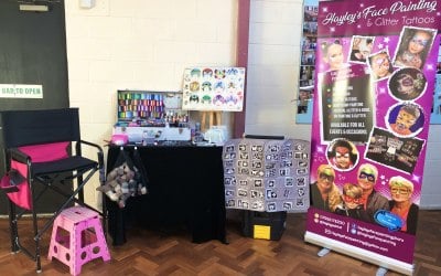 Birthday party set up 