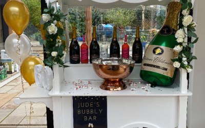 Candy cart used as a bar