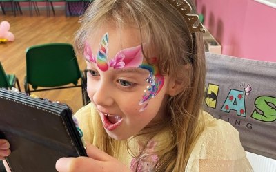 Unicorn Face Painting