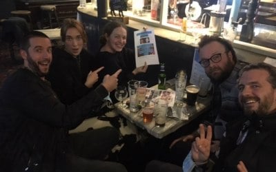 Winners! One of our weekly pub quizzes