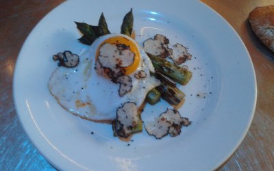 Asparagus, Duck egg, Black truffle