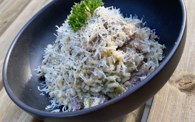 Cheesy Mushroom Risotto