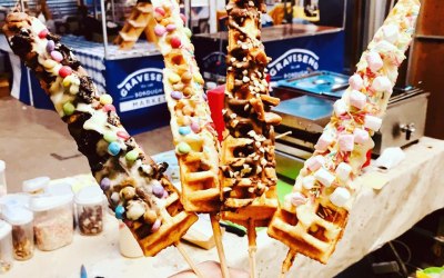 Waffles on Sticks