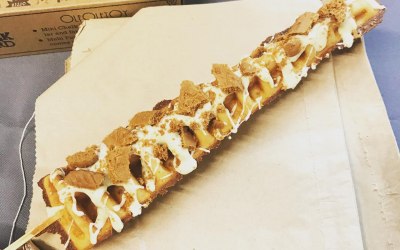 One of our favourites 'White Belgian chocolate and Lotus Biscoff'. f'