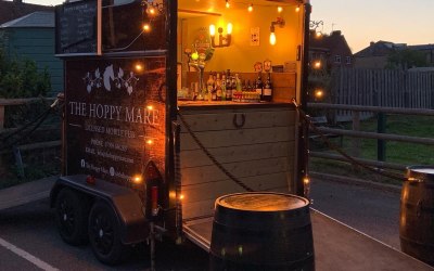 The Horse Box at a Wedding.