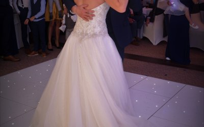 Bride and her father.