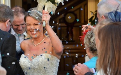 One happy bride.