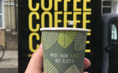 All our cups and lids (large or small - hot or cold) are compostable vegware products