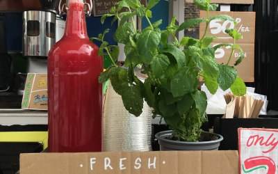 Seasonal fruit juice, and dependent on weather...