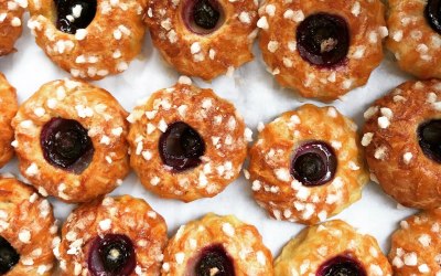 Seasonal fruit chouquettes