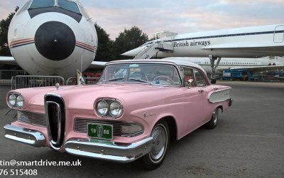Icinic Car with Iconic Plane