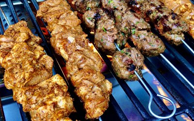 BBQ Grill in Action