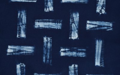 Romor Designs Guntai Shibori bamboo grid