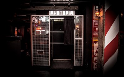 Bespoke photo booth at Queen of Hoxton, London